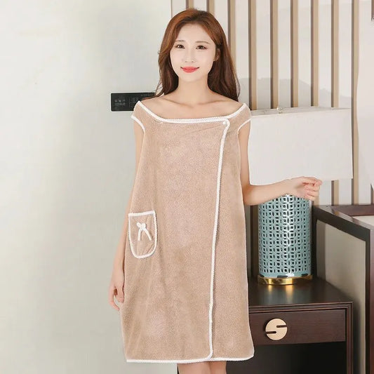 Portable Women's Bathing Towel – Quick-Drying, Stylish and Lightweight Towel for Beach, Spa, and Fitness