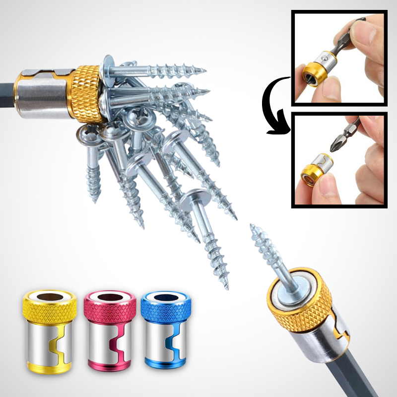 Magnetische schroefring voor het veilig vasthouden van schroeven - compatibel met kruiskop-, zeskant-, torx- en gleufbits