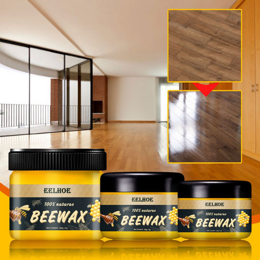 Natuurlijke bijenwas voor houtpolish - Geeft glans terug, beschermt oppervlakken, 80g - Ideaal voor meubels en vloeren