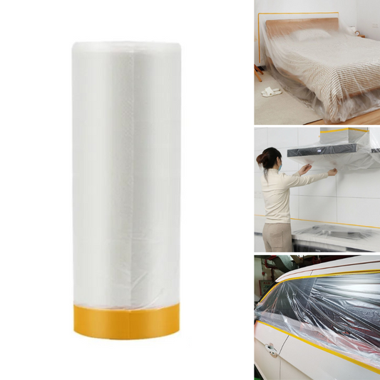 Lakbeschermingsfolie - Transparante Zelfklevende Plastic Rol voor Oppervlaktebescherming, 0,55x20m, 1,10x20m, Gemakkelijke Toepassing voor Renovatie