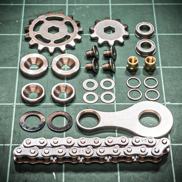 Chain Fidget Spinner - draagbaar stress-speelgoed met kalmerend geluid, compact ontwerp, roestvrij staal, verkrijgbaar in meerdere kleuren