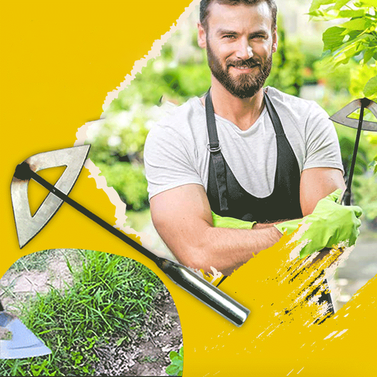 Stalen holle schoffel voor efficiënt wieden en losmaken van de grond - duurzaam tuingereedschap met comfortabele grip en scherp lemmet