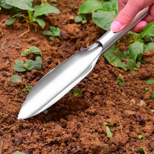 Ergonomisch roestvrijstalen schepje om te spitten, wieden en planten - 32 cm lang, comfortabel handvat