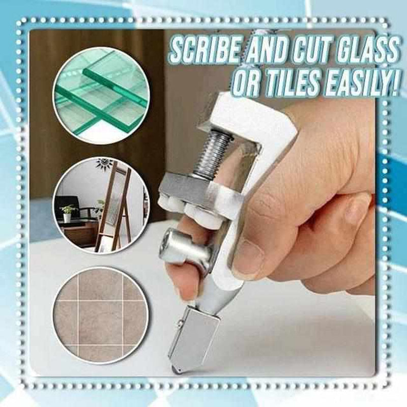Professionele glas- en tegelsnijder met ergonomische handgreep en extra messen - EasyCut Pro voor nauwkeurig snijden